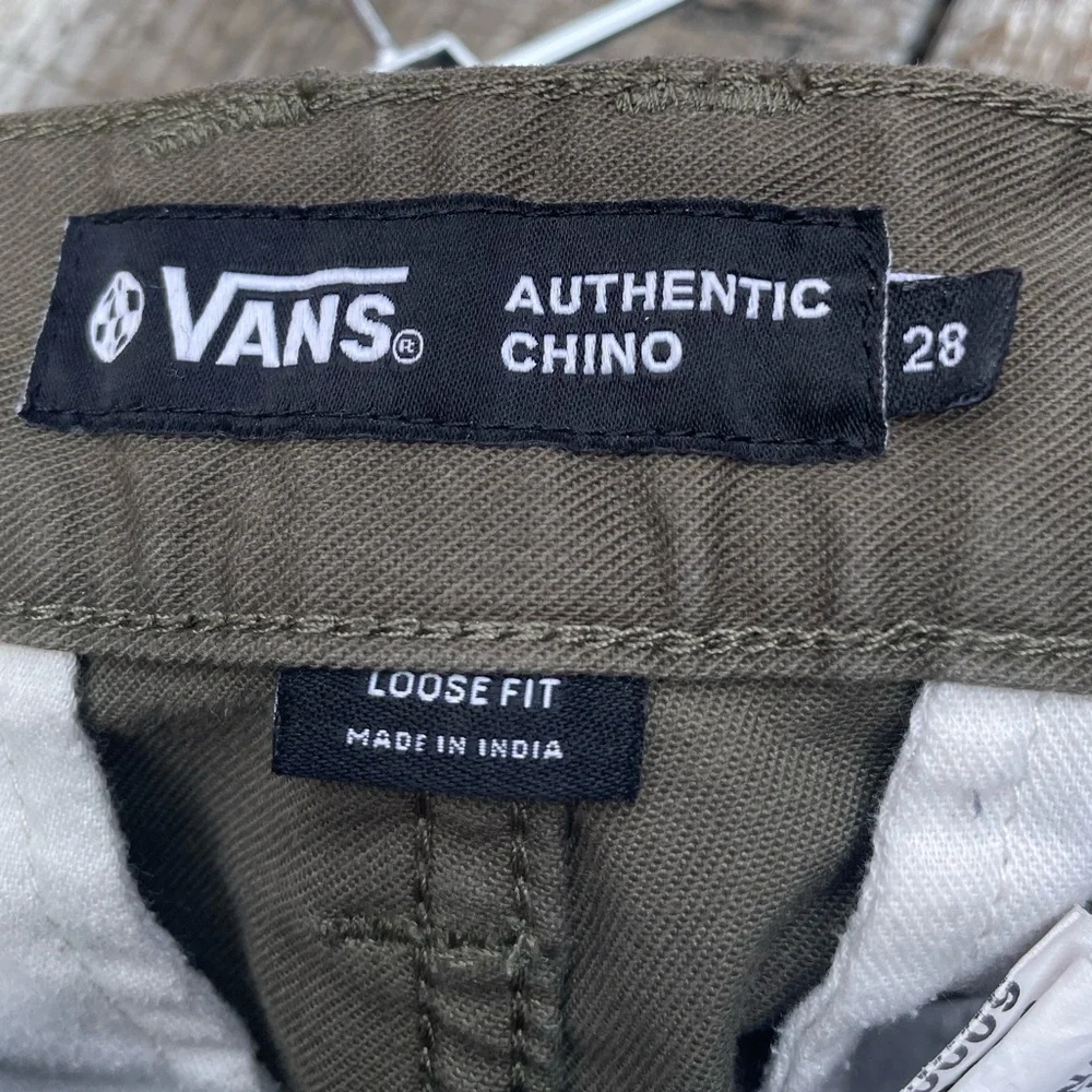 Vans Men's Olive Green Pants Size 28 - Picture 8 of 9